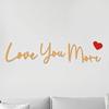 Retro Love You Bye Wall Decors Love You Bye Acrylic Sign for Home Coffee Wall Art Gift to Express Warm for Your Family