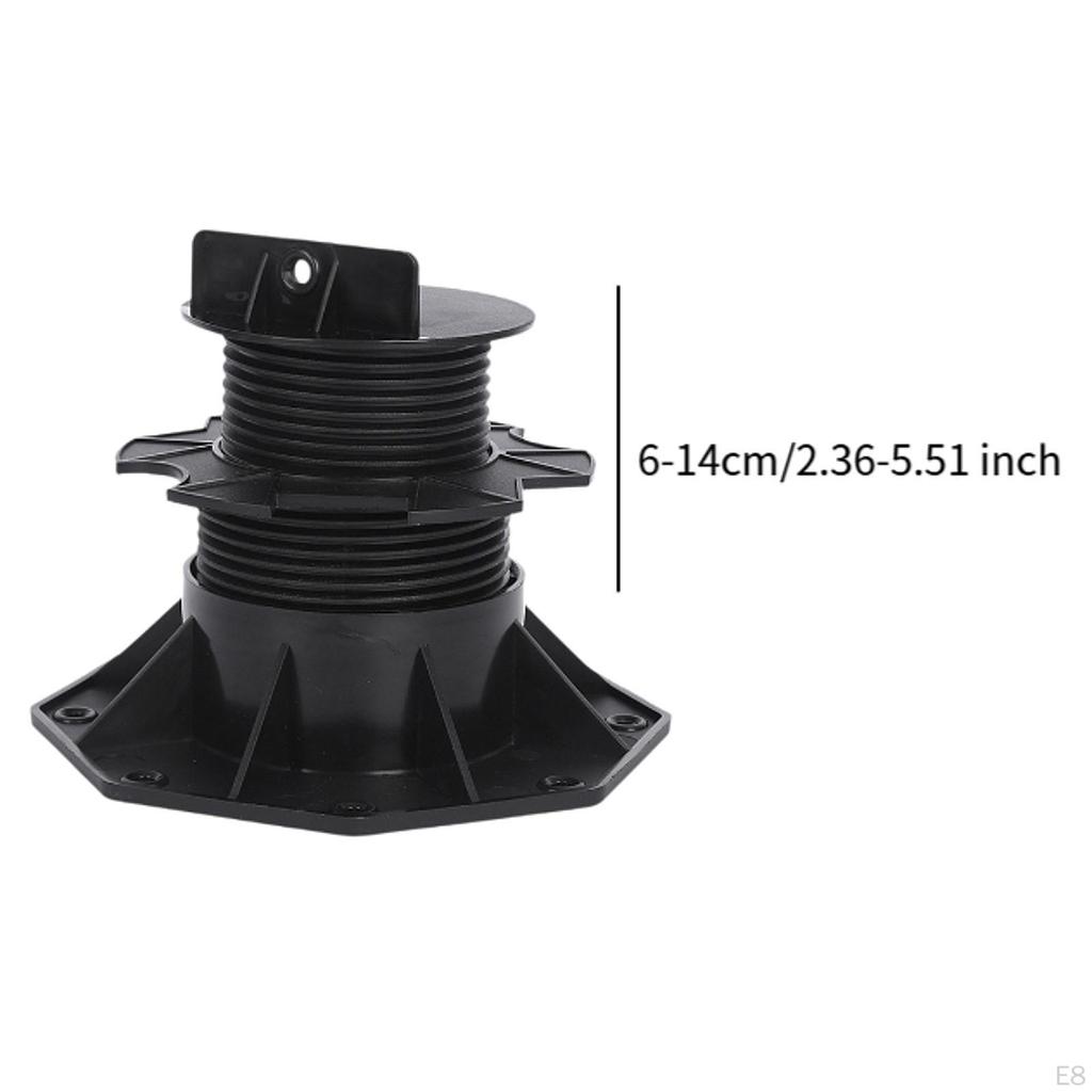 Adjustable Deck Support Foundation Base Floor Raising for Outdoor Keels