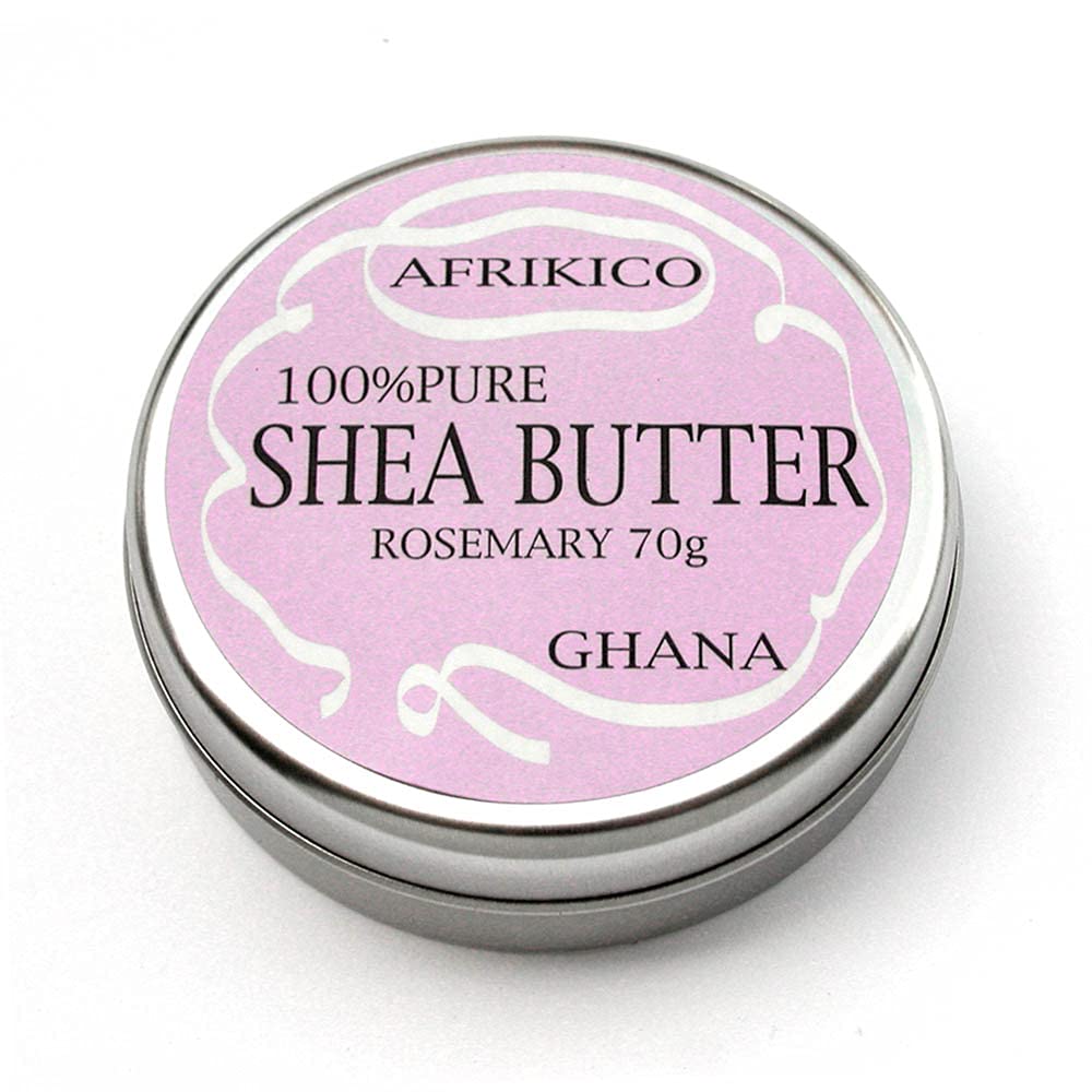 AFRIKICO Shea Butter (100% Unrefined) (Rosemary, 70g)