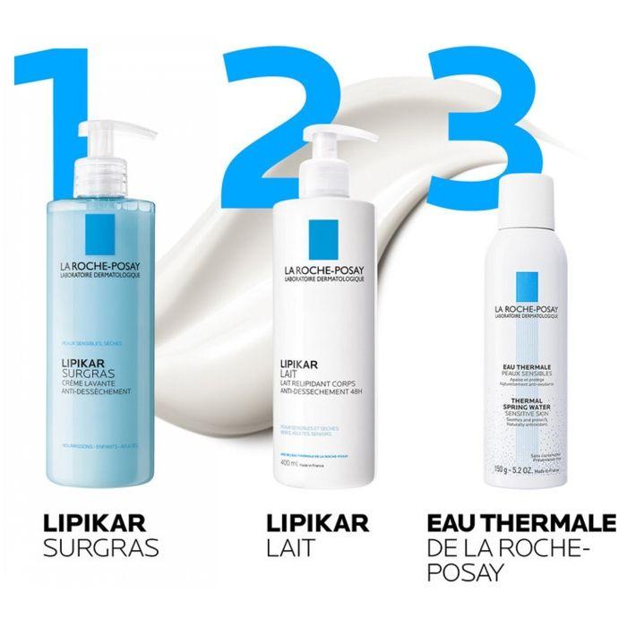 Crème Lavante - La Roche Posay - Lipikar Surgras - 750ml - Anti-Dessèchement - Tous Types De Peau