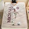 Michael Olise Printed Flannel Blanket, Soft Throw for Bedroom Sofa, Washable,soccer Fan Merchandise, Great Gift.