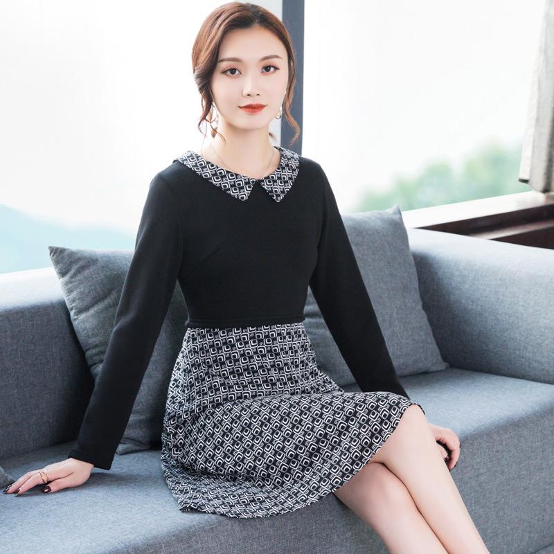 2023 Fall/Winter Slimming Waist Dress for Plus Size Women