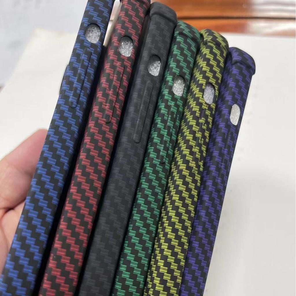 Vier Ecken Anti-Fall Kohlefaser Geeignet für IPhone15Pro Handyhülle Tpu Feines Loch Apple 13 Vollabdeckung Weiche Schale