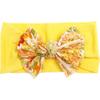 New nylon bow print children's headband, baby cute hair accessories, multi-colored girls' headscarf