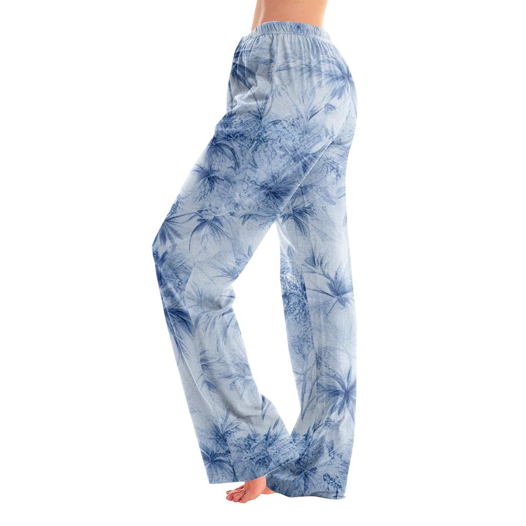 Anime-Pyjamahose, Nachtwäsche, lässige Hose mit Kordelzug und elastischer Taille, bequeme, gerade, lockere Yoga-Hose