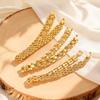Luxurious Zircon Bracelet With for Women,High-Quality Gold Plated Teardrop-shaped Strap Chain Bracelets,Fashion Charm Jewelry