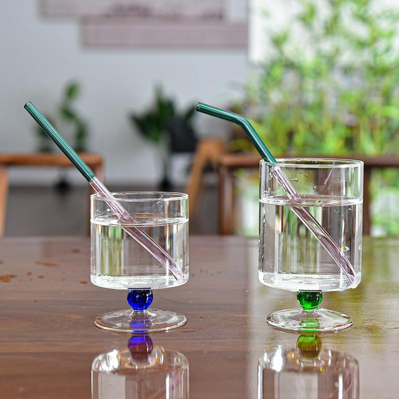 Glass Straw High Borosilicate Beautiful Practical for Adults And Kids