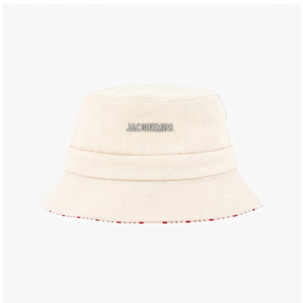 Jacquemus 223ac001 1514 11e Le Bob Gazeau Bow Bucket Hat
