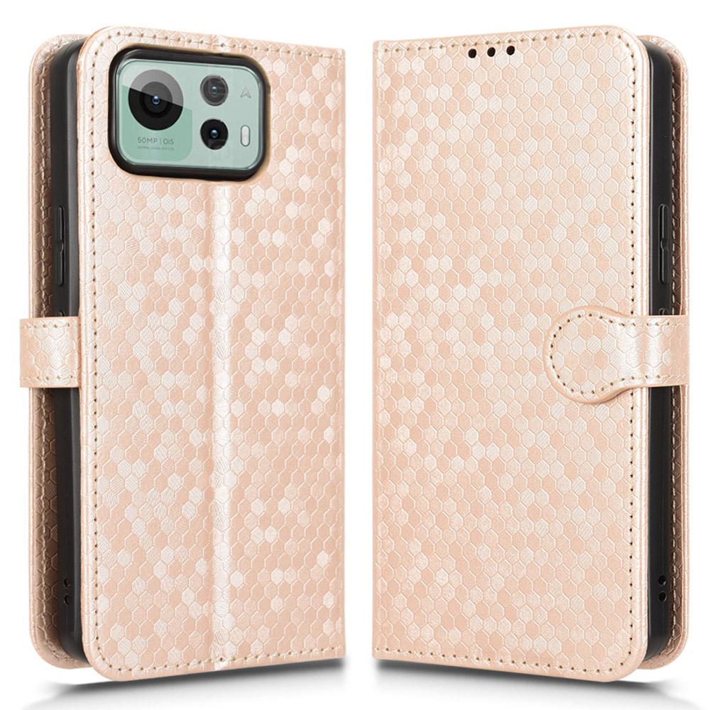 For Asus Zenfone 12 Ultra 5G Wallet Case Dot Pattern Imprint PU Leather Phone Cover