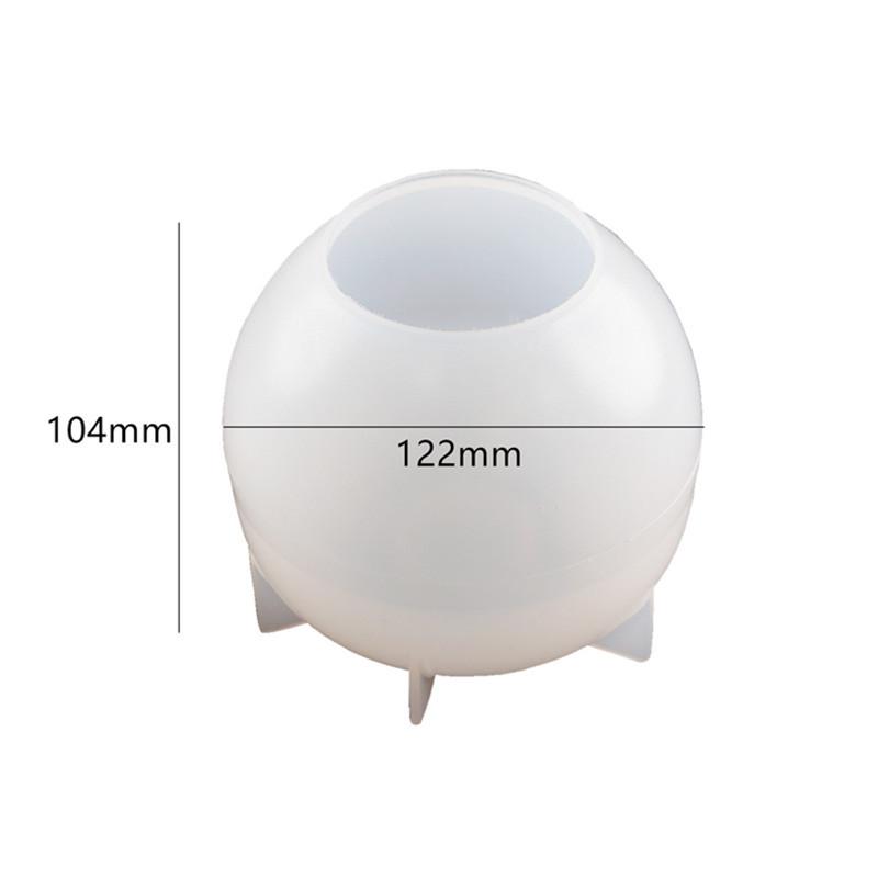 DIY Crystal Epoxy Resin Mold Sphere Candle Holder Mirror Silicone Mould