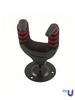 Wall mounted guitar holder with automatic grip and gravity lock, up to 6 kg