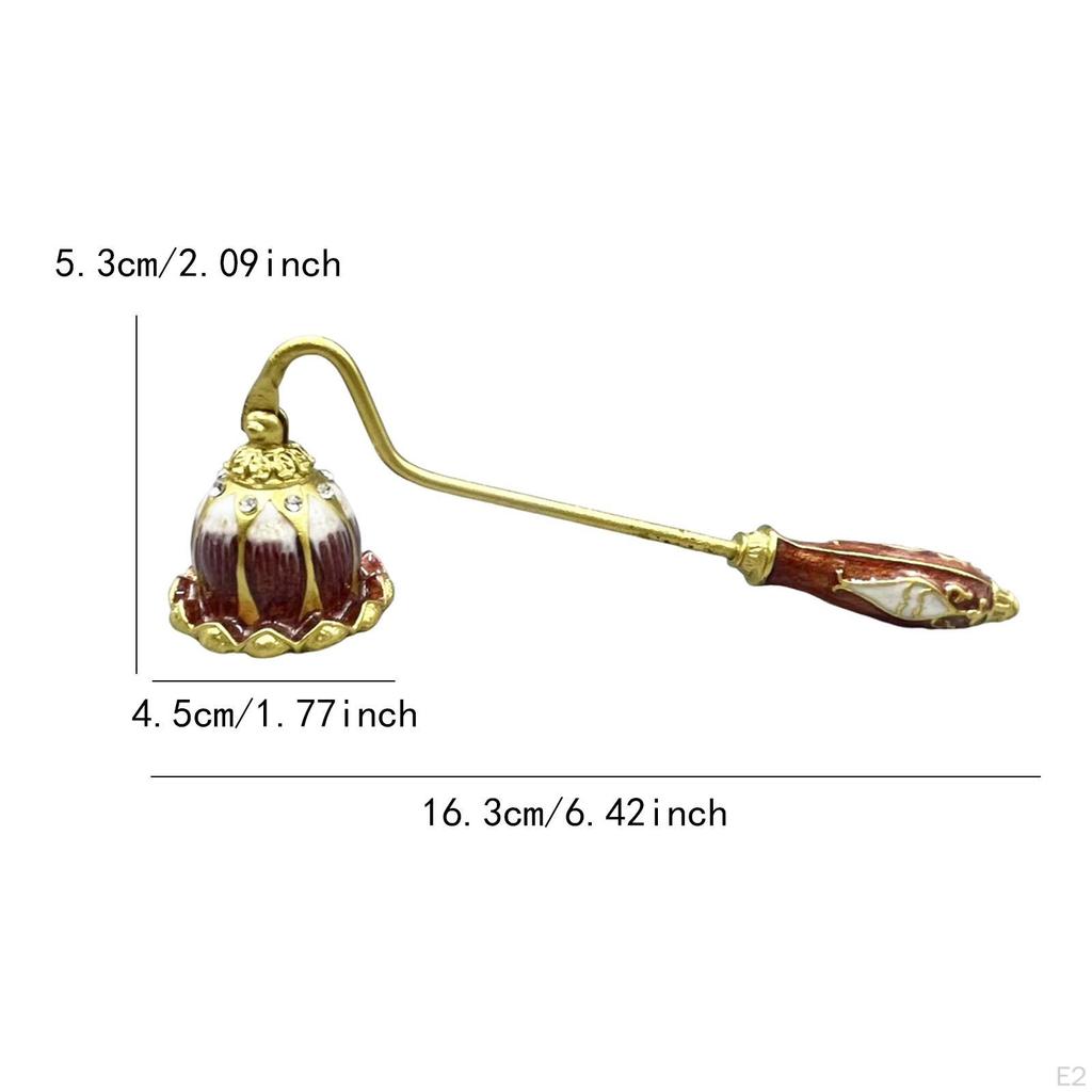 Retro Kaarsstopper Handheld Multifunctioneel Stevig Decoratief Antislip Handvat Elegant Lont