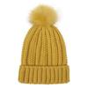 Fashion Solid Color Knitted Hat Pompom Thick Casual Simple Fall Winter All-match
