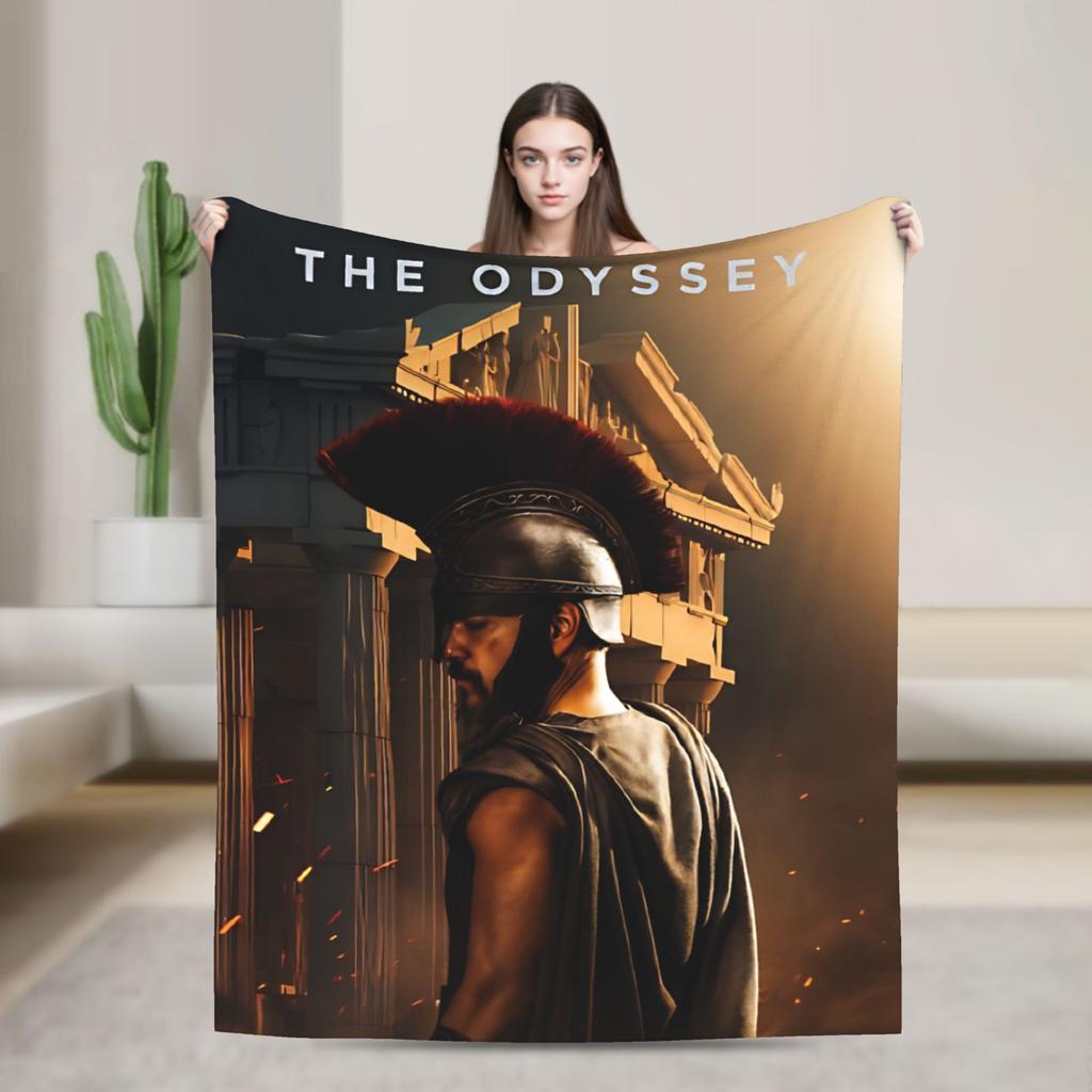 Comfortable The Odysseys Movie Blanket Merch Bedding Decorative Blanket Throw Super Soft Flannel For Outdoor