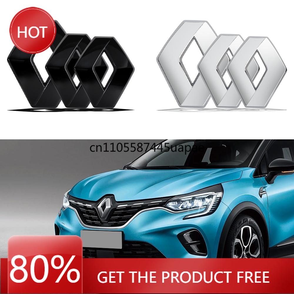 2026 Hot For Renault Hub Caps For Renault Koleos Kadjar Captur Megane Talisman Espace Clio Zoe 3D ABS Front Grille Rear Trunk Em