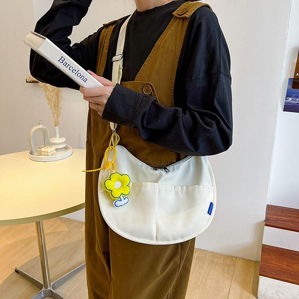 

Цветная сумка через плечо для девочек, японская сумка через плечо, холщовая сумка, сумка через плечо на одно плечо, сумка-мессенджер