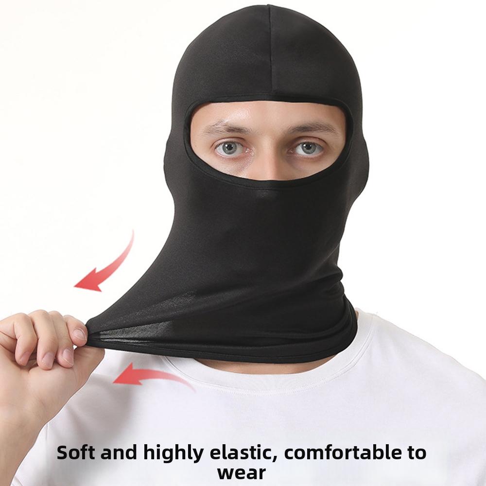 Fashion Windproof Balaclava Face Mask Breathable Mesh Dustproof Full Face Mask Cooling Sun Protection Bandana Hood Summer