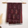 Retro Ethnic Style Popular High-End Atmosphere Jacquard Cashew Shawl Scarf A Versatile