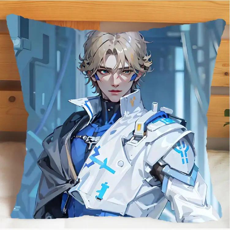 

Arena of Valor Honor of Kings Ли Бай Подушка и Наволочка Чехол для Подушки Двусторонняя Печать Плюшевые Декоративные Подушки 40х40см 66x66cm