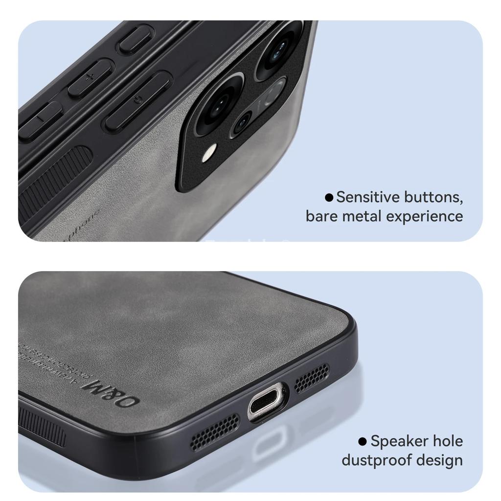 Magnetisk etui i nubuck-skinn for OPPO Reno 14 Pro 14F Reno14 F 5G Ren Beskyttelsesdeksel Støtsikkert Bakdeksel Coque Capa Fundas