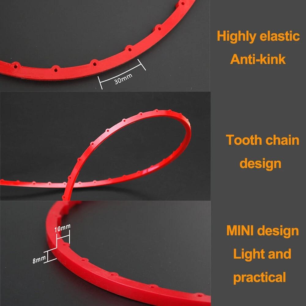 Woodworking Profiling Strip High-Elastic Convenient Gear Woodworking Milling Profiling Strip Gear Type Shaping Strip