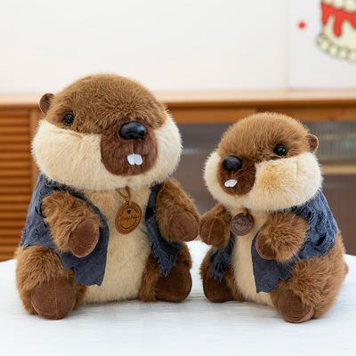 New Cute Simulation Groundhog Doll Plush Toy Fun Groundhog Doll Ragdoll Children's Gift