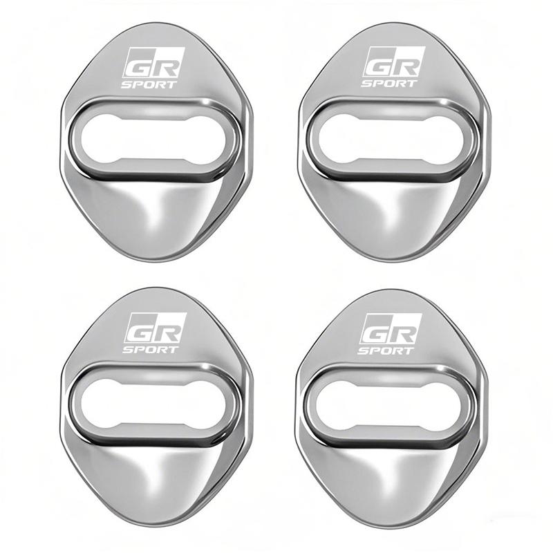 4Pcs Stainless Steel Car Door Lock Cover Case Sticker Accessories For Toyota Corolla Yaris Aygo Prius RAV4 Crown CHR Camry Auris AA9
