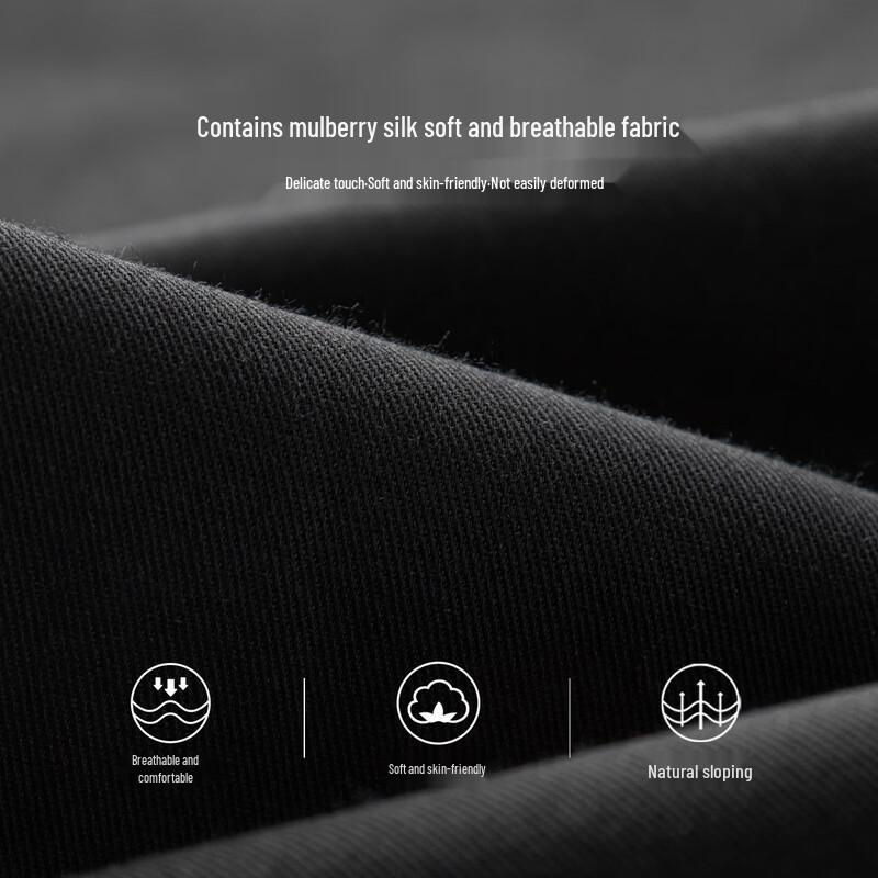 Men's Silk Blend Straight-Leg Casual Pants