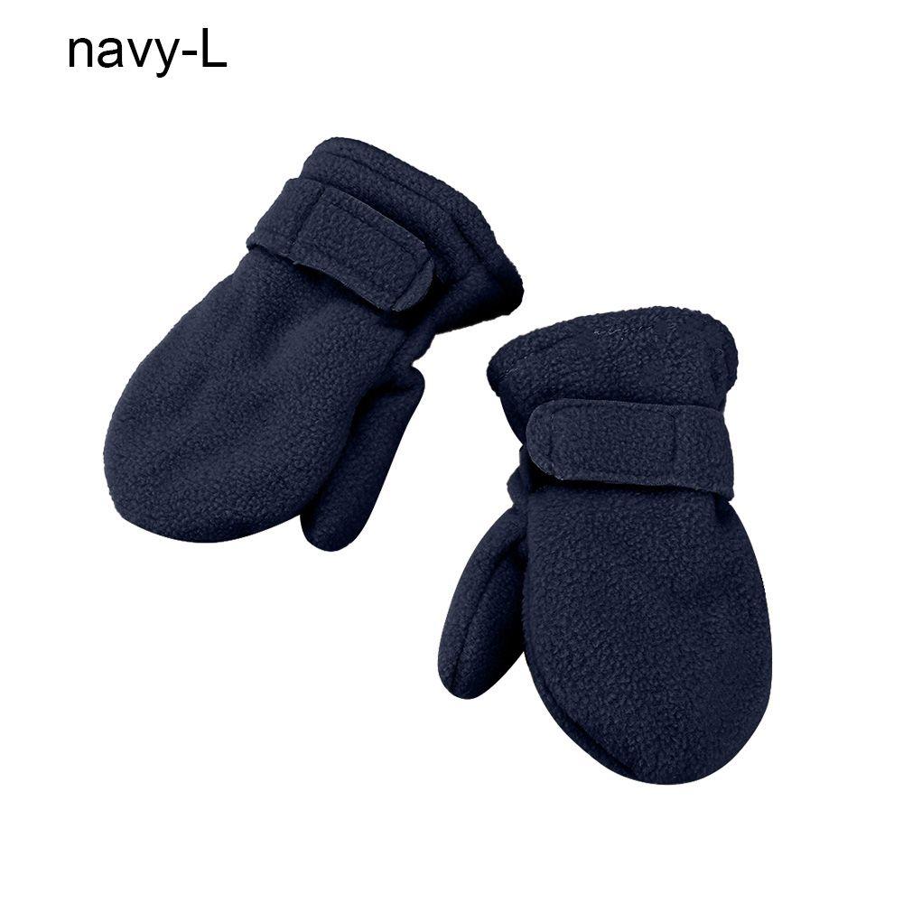 Candy Color Thickening Warm Outdoor Hand Warmers Lined with Fleece Winter Mittens Childrens Gloves