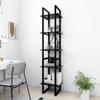 Day and Night - Day and Night 5-tier Shelving Black Engineered Wood 40x30x175 Cm