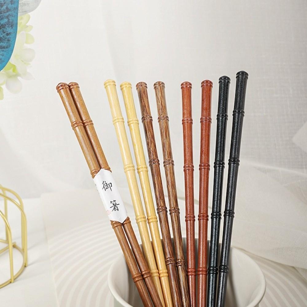 1 Par Hashis de Madeira de Cor Sólida Estilo Japonês Hashis Pontiagudos Hashis de Sushi de Alta Qualidade