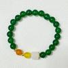 Agate Beaded Bracelet for Women Natural Stone Stretch Bracelets 8mm Round Beads Bangle Handmade Jewelry Gifts