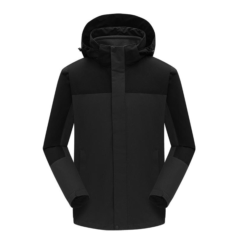 Winter Couple 3-in-1 Solid Color Shaker Jacket