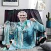 Erling Haaland Printed Flannel Blanket, soft throw for bedroom sofa, washable, fan merchandise, great gift.