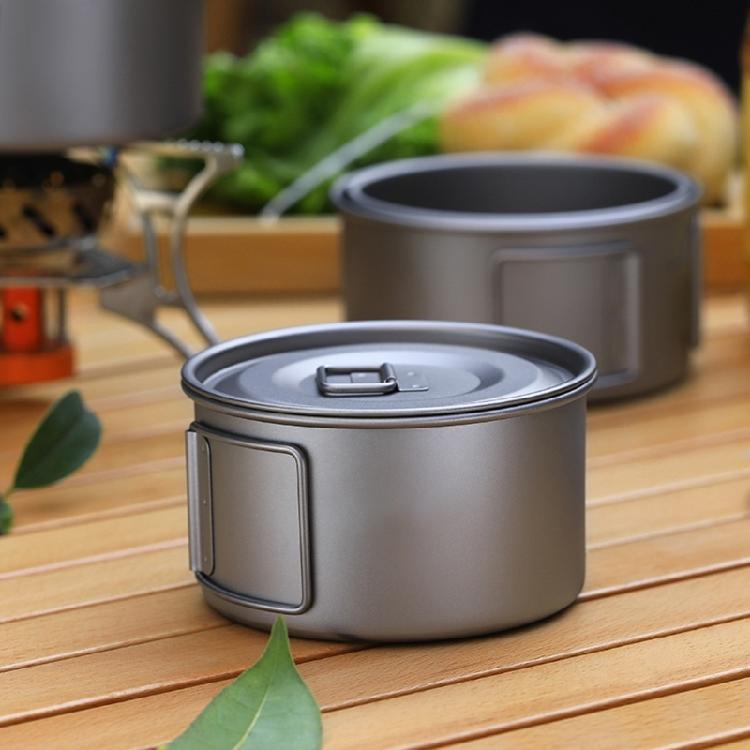 Folding Handle Bowl Hiking Backpacking Picnics Tableware Plate Dinner Dish for Outdoor Activity with Convenient