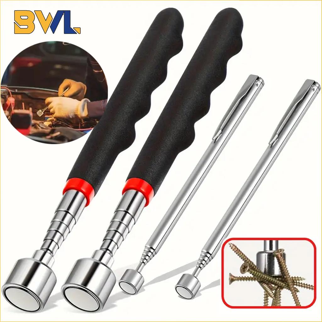 1/3/5PCS Telescopic Magnetic Pickup Tool with LED Light Extendable Metal Magnet Stick for Auto Repair and Metal Parts Retrieval