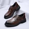 Men's Formal Shoes lace up oxfords Leather Office work Casual Business Shoe Dress Oxfords Men black Wedding party shoes Footwear