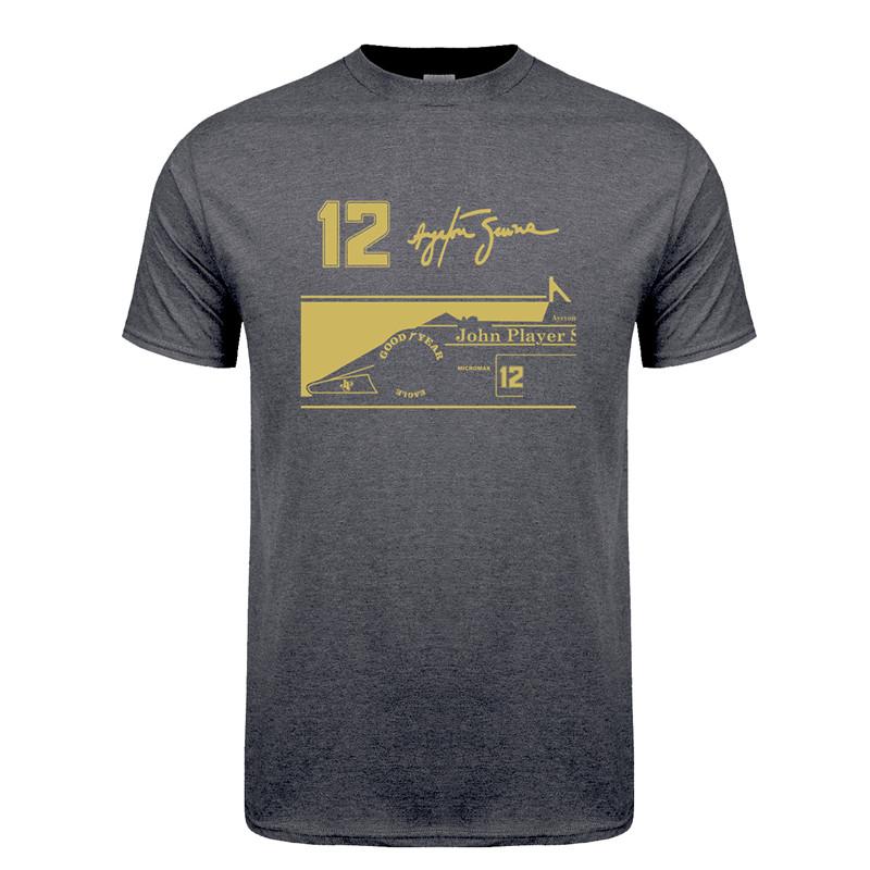 Fashion Sports Summer Outdoor New Hero Ayrton Senna T Shirt Men Short Sleeve Cotton T-shirts Funny Cool Man Tshirt  Clothes Tops