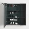 1/2/3Pcs Wall Mounted Storage Organizer Clear Storage Box Strong Load-bearing Easy To Install Bathroom Cabinet Shelves Organizer