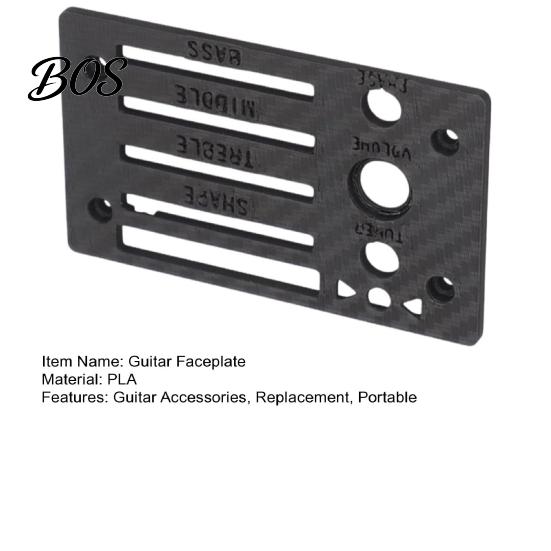 Guitar Preamp Faceplate Replacement for Ibanez Fishman SST Preamp, 3D Control Panel Cover Printed Plate Cover, Accessories Durable