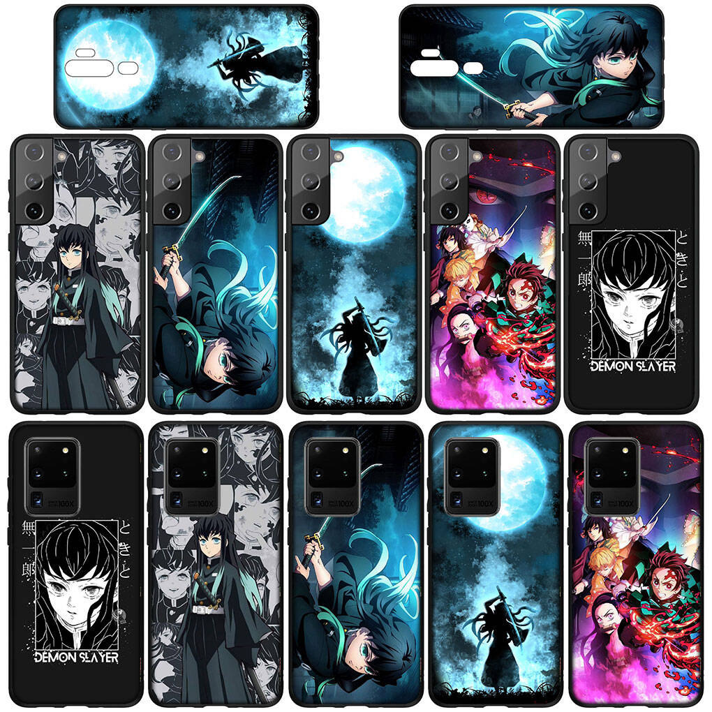 Für Samsung Galaxy S25 S24 S23 S22 Ultra FE Plus A17 A37 A57 A56 A55 A06 A16 A15 A36 A26 A35 A05 A25 A54 A34 Hülle Tanjiro Muichiro Tokito Dämonenjäger