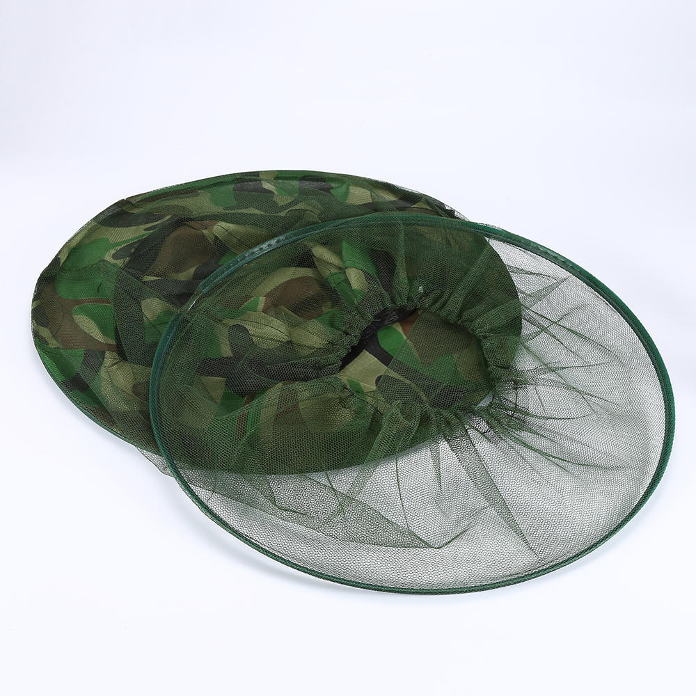 Camouflage Face Protect Net Hat Beekeeping Anti-mosquito Bee Bug Insect Fly Mask Cap Hat Head Net Outdoor Accessories