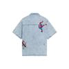 Li Ning X Marvel Collaboration Disney Series Sports Casual Simple Shirt Men Shirts Blue ASHS909-2