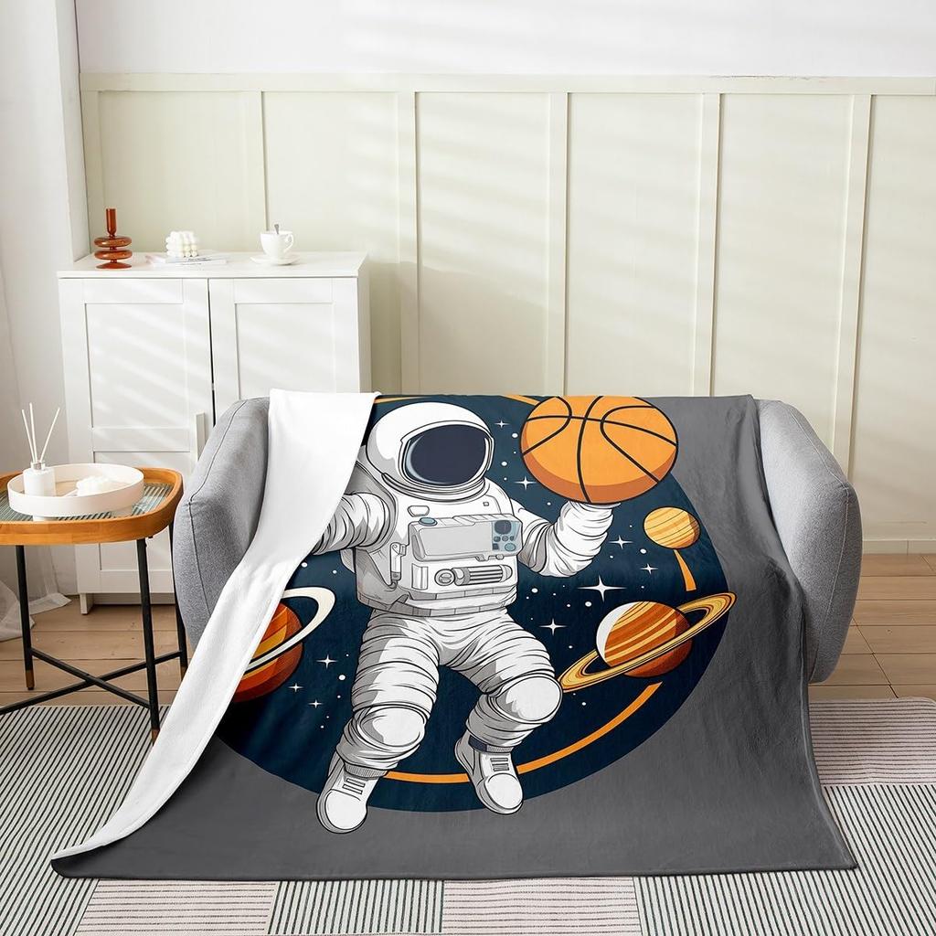 Japanese Style Soft Warm BlanketRainbow Butterfly Throw BlanketCherry Blossoms Fleece BlanketInk Painting Style Fuzzy Blanket