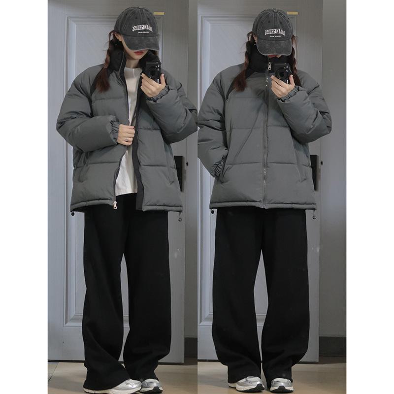 Korean wear stand-up collar cotton clothes cotton clothes women's winter thick coats 2025 new original design padded jacket bread jacket trend