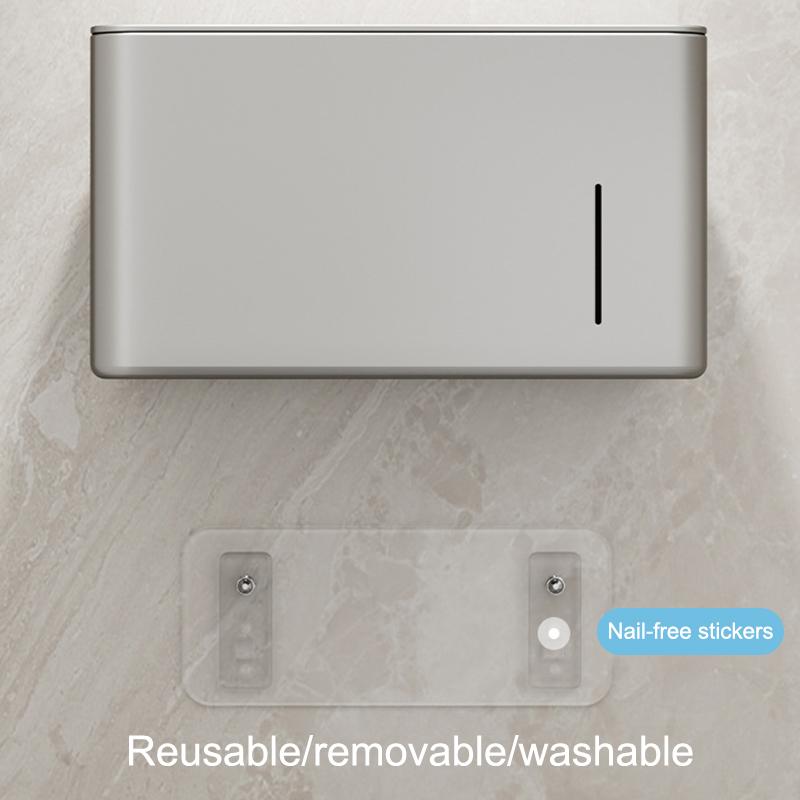 Toilet Paper Holder Commercial Grade No Drill Wall Mounted Moisture Proof Corrosion Resistant for Office Restroom