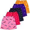 T2F Girl's Shorts (GLS-SHRTS-02_Multicolor 1_5-6 Years)