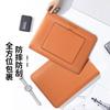 Slim Laptop Sleeve MacBook Air 13.6 Inch MateBook 14S PU Leather Inner Case With Stand Function Black Or Tan