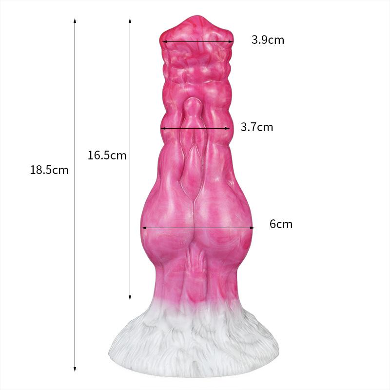 Sexspielzeug Tier Wolf Hund Dildo Silikon Gory Fleischfarbe Realistischer Dildo Saugfuß Analer Knoten Riesiger Buttplug Sexspielzeug Für Frauen 18+