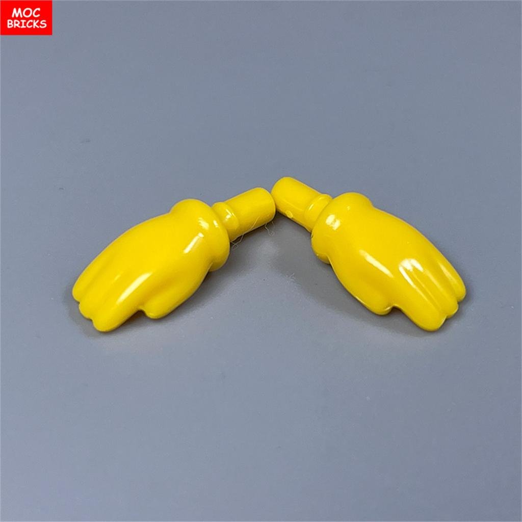 MOC Blocks Yellow Hands Arms Hold Infant Infant 4CM Figure Body Wear Accessories Assembled Construction Bricks Toy Children Plastic Material Doll
